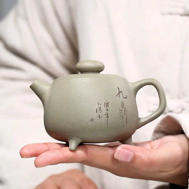Traditional Chinese Yixing zisha teapot for Gong Fu Cha, full view