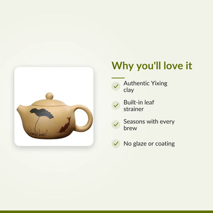 Yixing Clay Teapot, Beige Chinese Zisha Teapot for Loose Leaf Tea : Why you'll love it