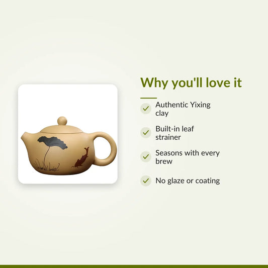 Yixing Clay Teapot, Beige Chinese Zisha Teapot for Loose Leaf Tea : Why you'll love it