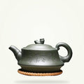 Yixing Clay Teapot with Chinese Calligraphy, 240ml