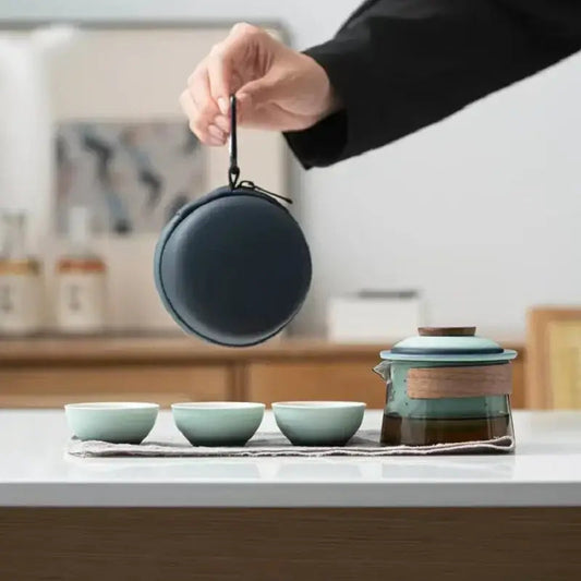 Porcelain teapot with minimalist Japanese-inspired design, smooth glaze
