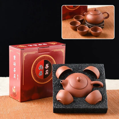 Zisha Gongfu Tea Set, 5 Pieces - view 7